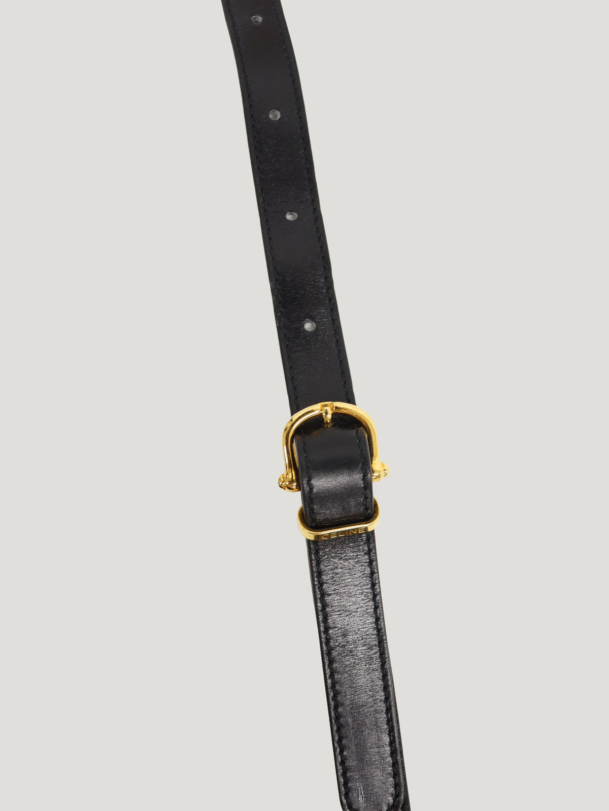 ターンロックステッチレザーショルダーバッグ