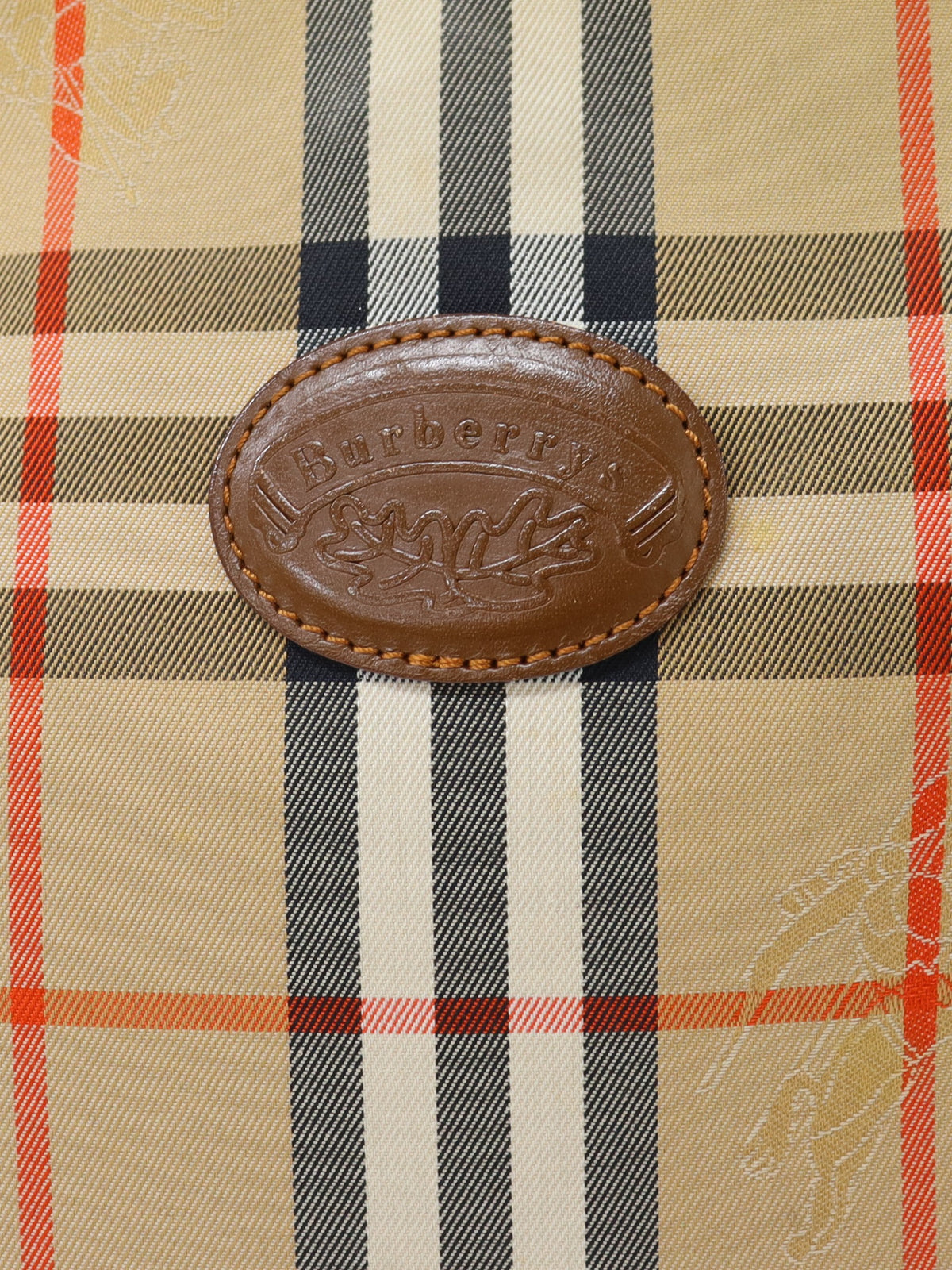 Checked one-shoulder bag