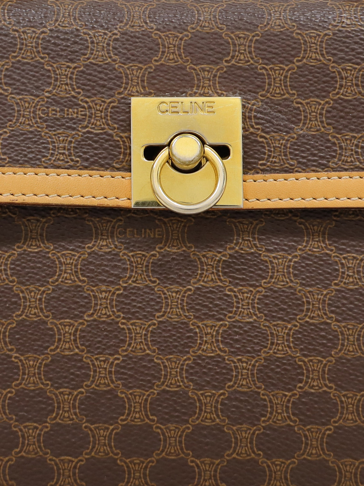 Macadam Pattern Gancini Hardware 2-Way Bag