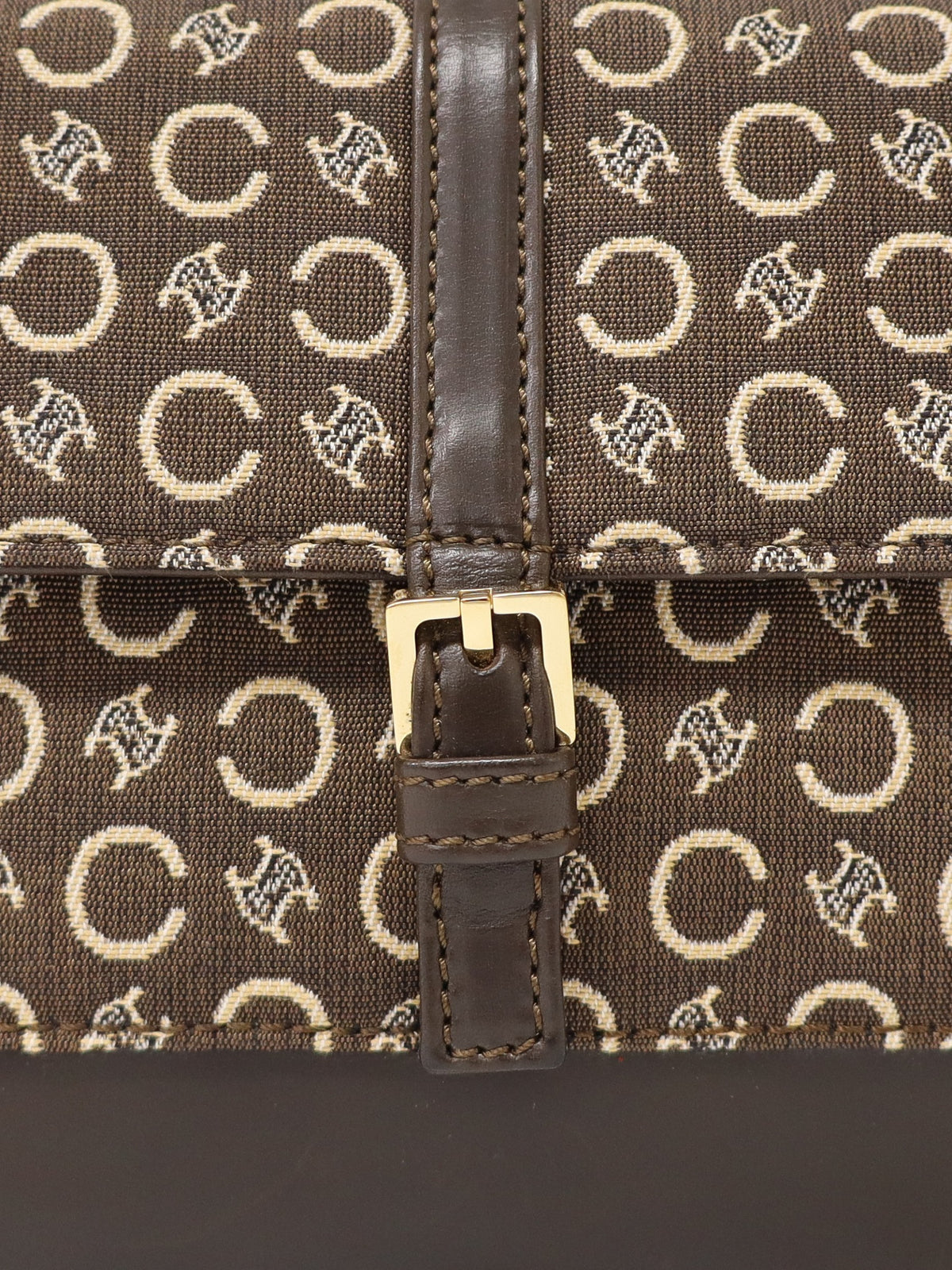 C Macadam-pattern one-shoulder bag