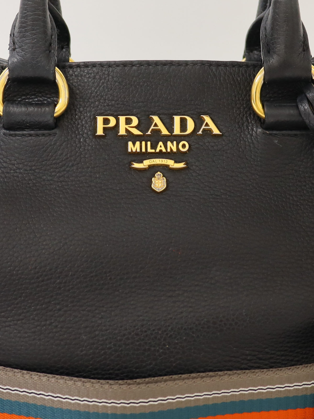 Logo hardware leather 2-way bag
