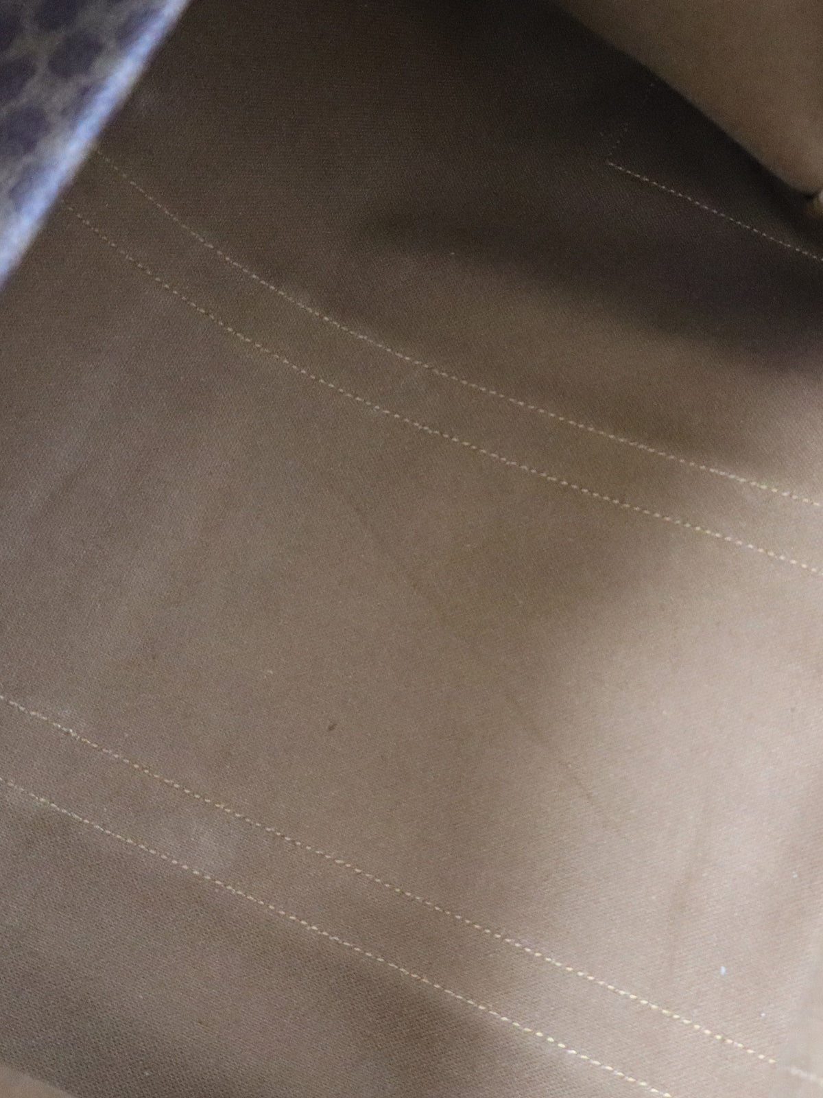 Macadam-pattern Boston bag with embossed Brazon