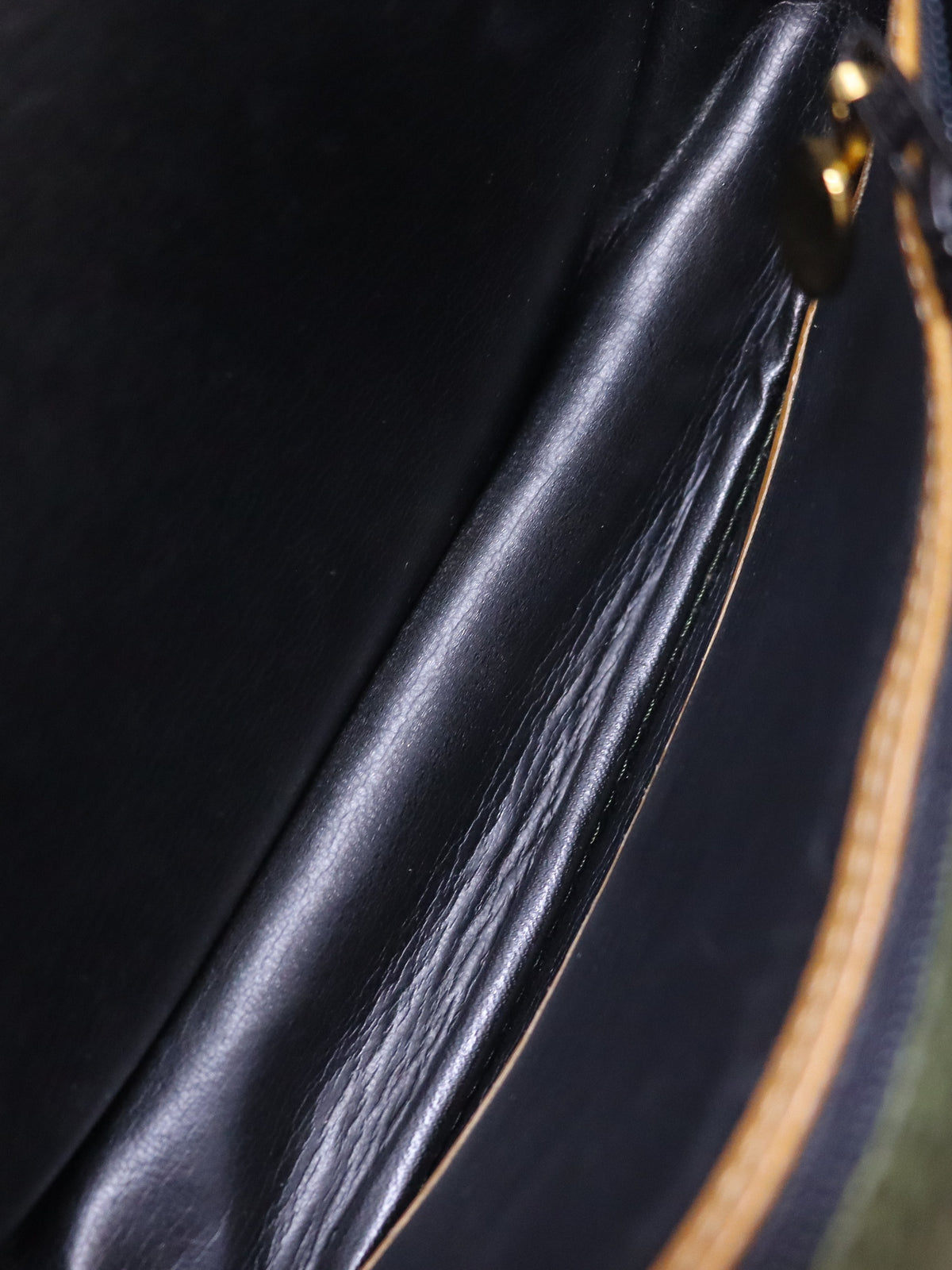 CD Hardware Leather Shoulder Bag