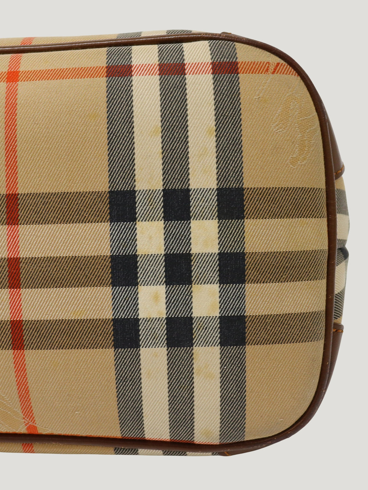 Checked one-shoulder bag