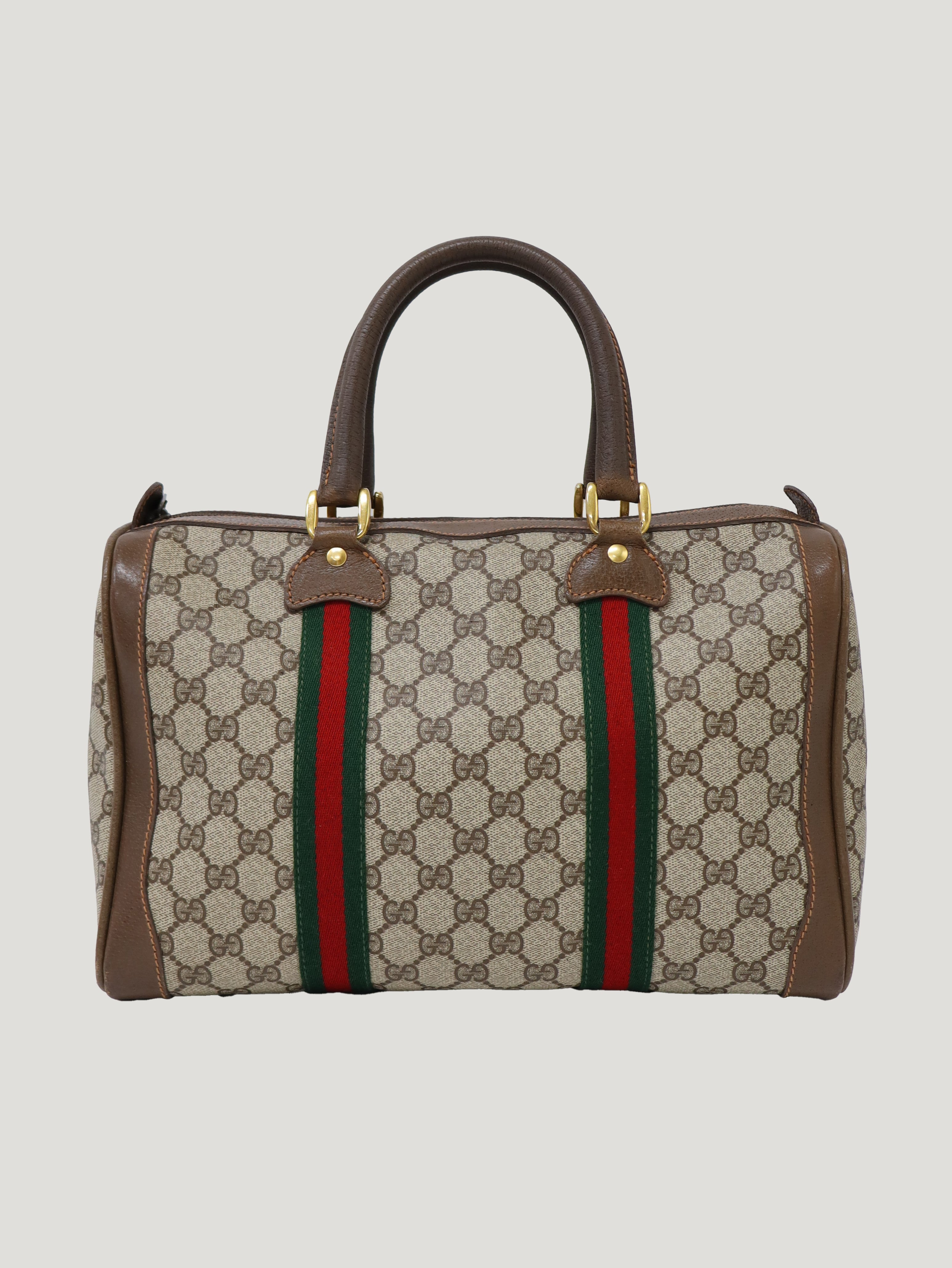 GUCCI GGキャンバス ボストンバッグ 美品 GGキャンバスボストンバッグ – Hedy