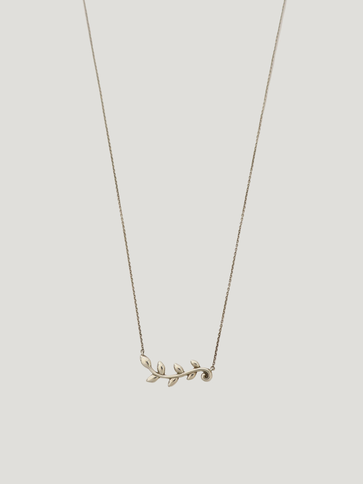 Olive leaf necklace