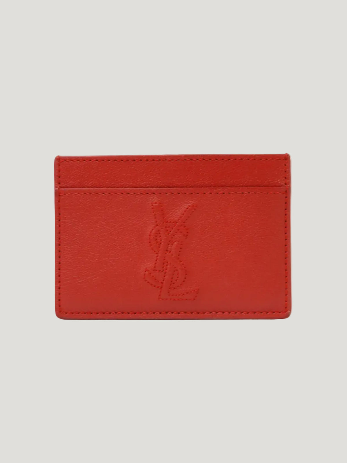 Logo Leather Card Case