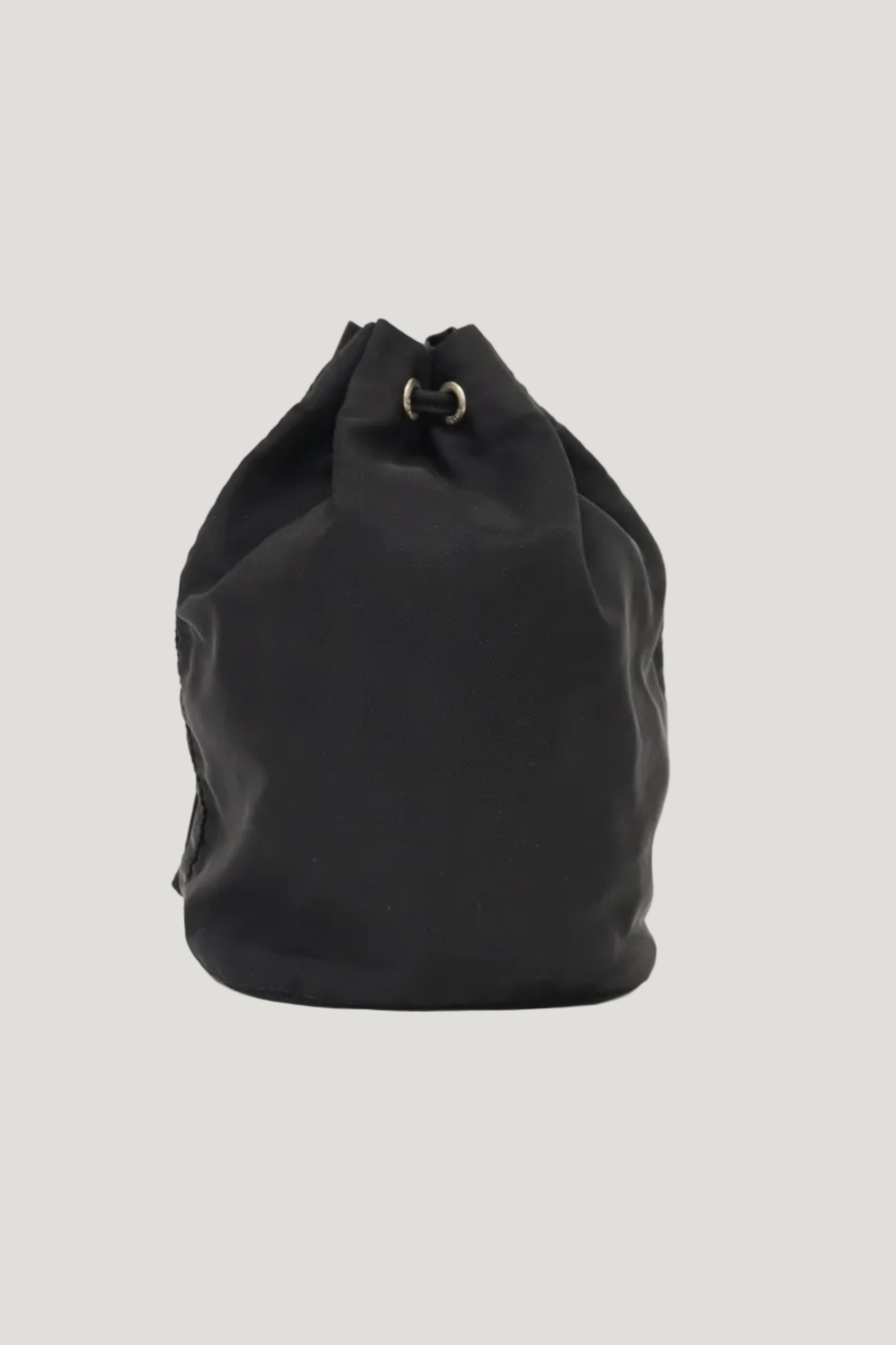 Triangular logo hardware nylon pouch