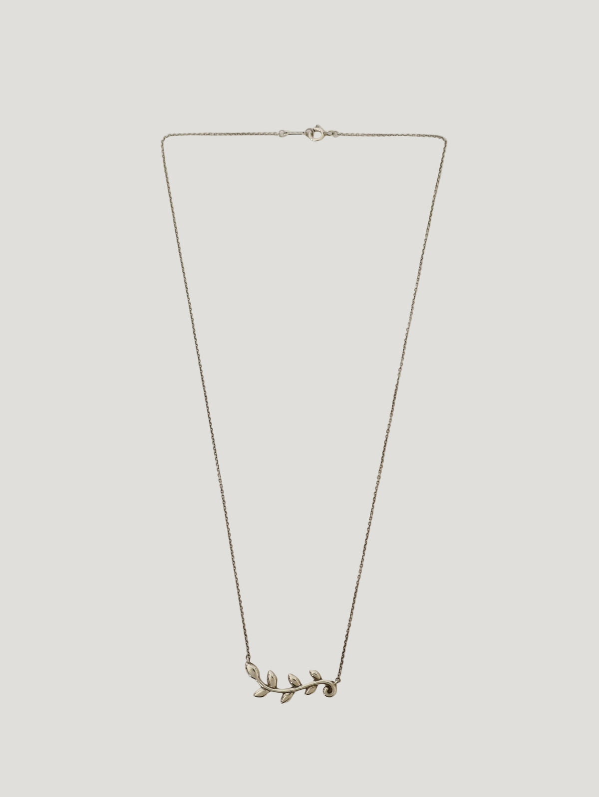 Olive leaf necklace