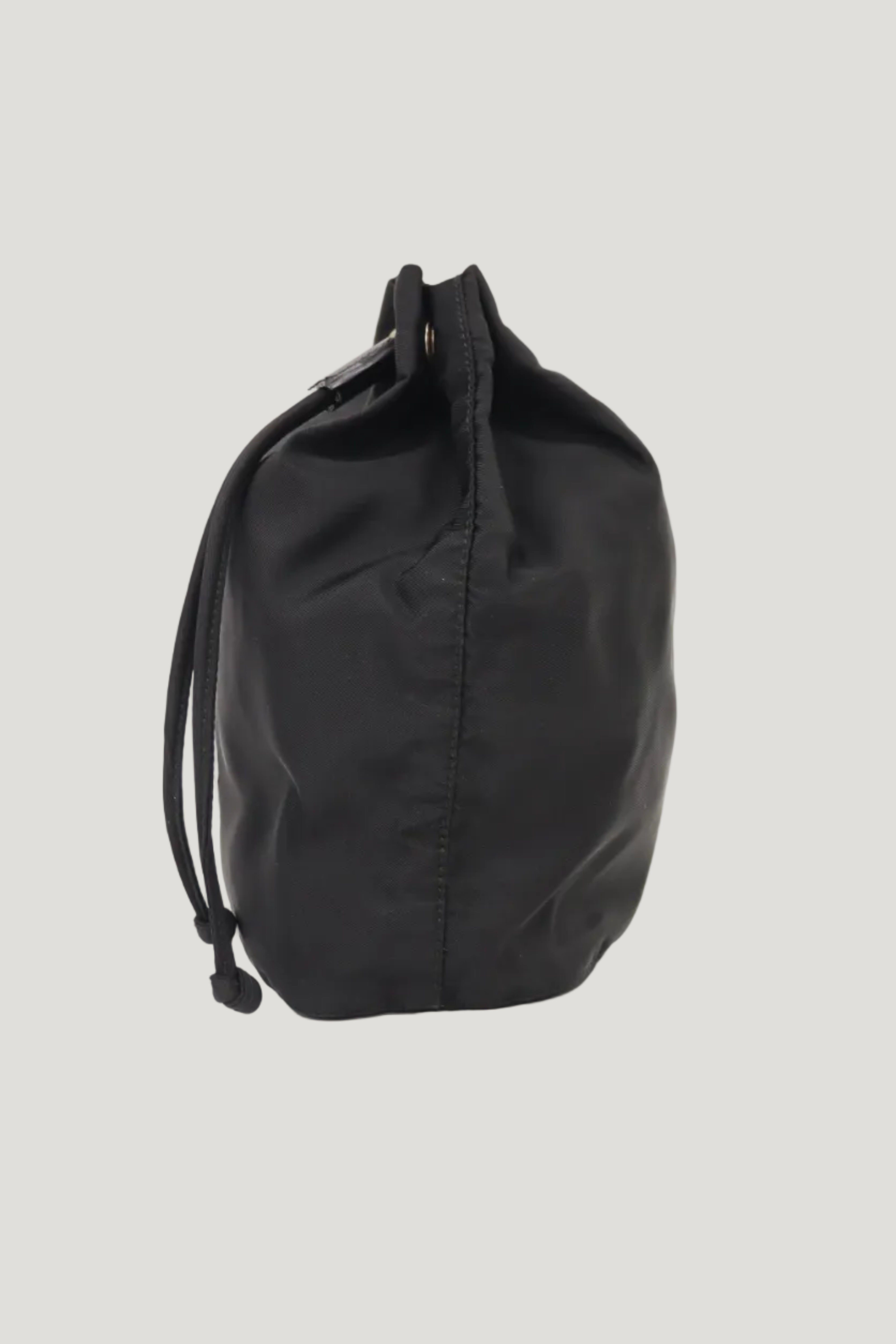 Triangular logo hardware nylon pouch