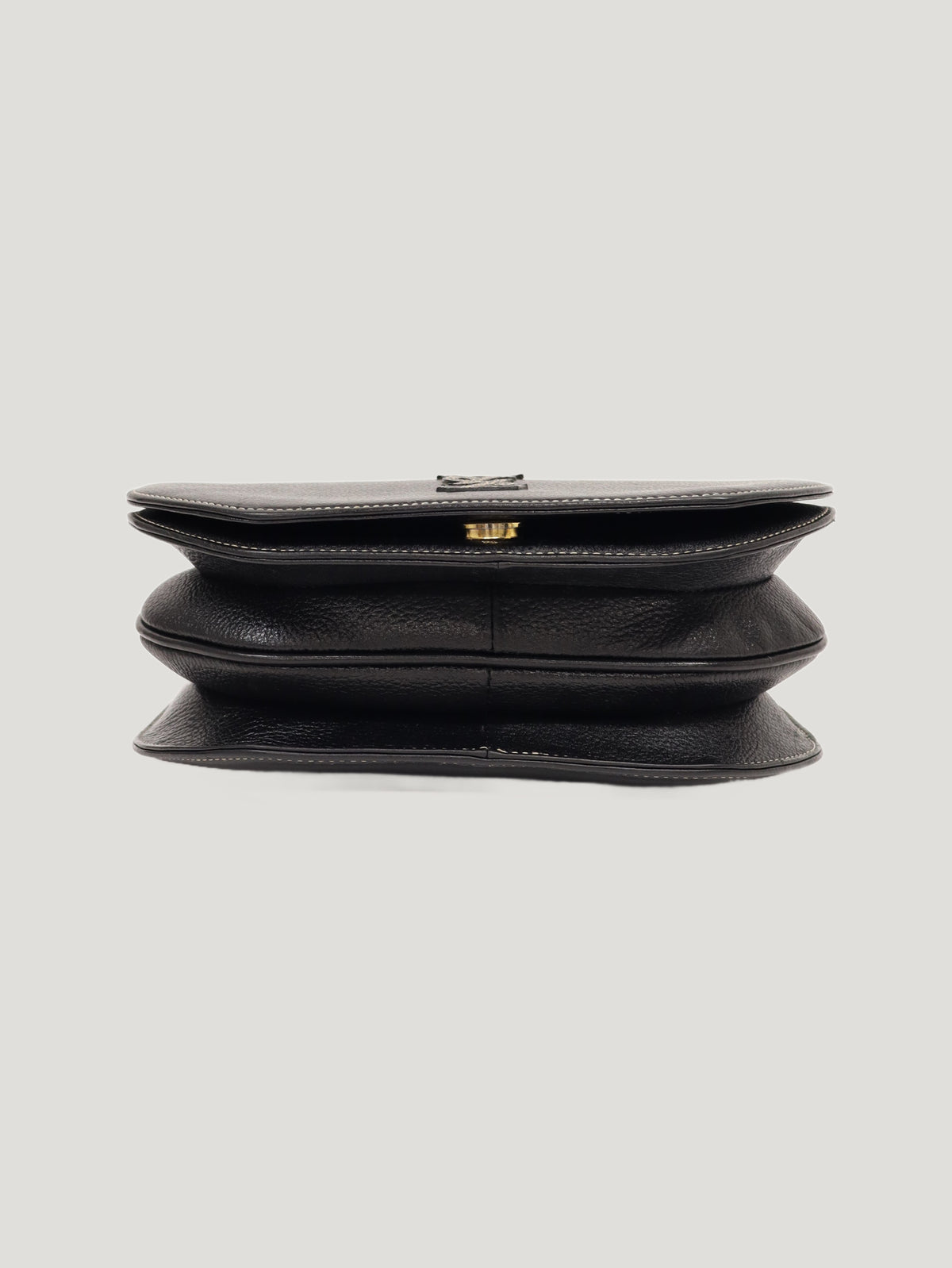 Logo-stitched shoulder bag