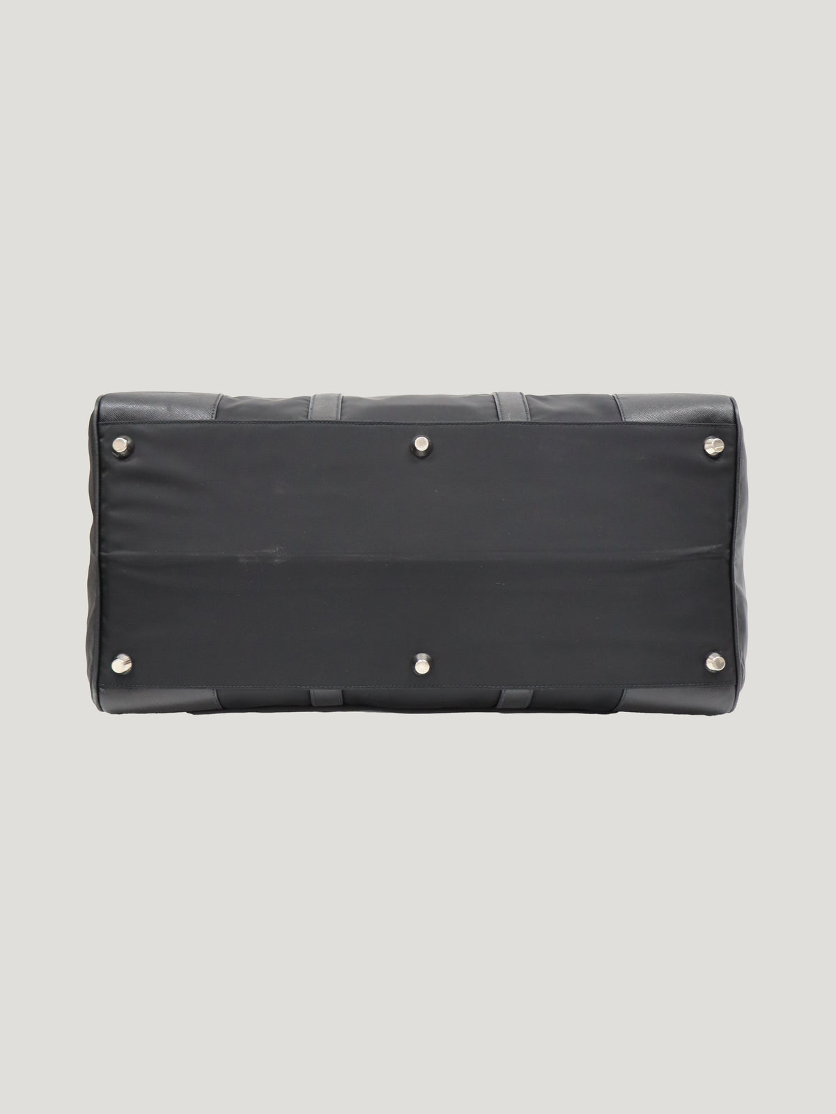 Triangular Logo Nylon Boston Bag