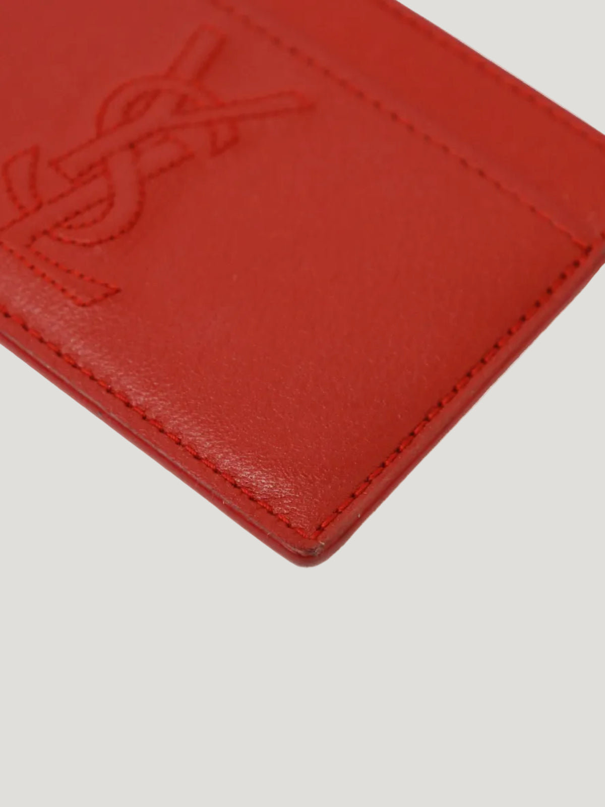 Logo Leather Card Case