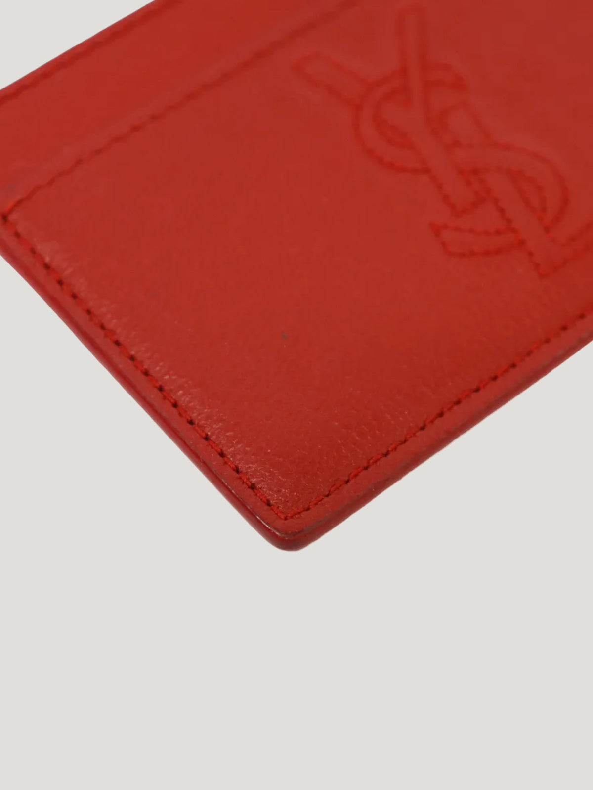 Logo Leather Card Case