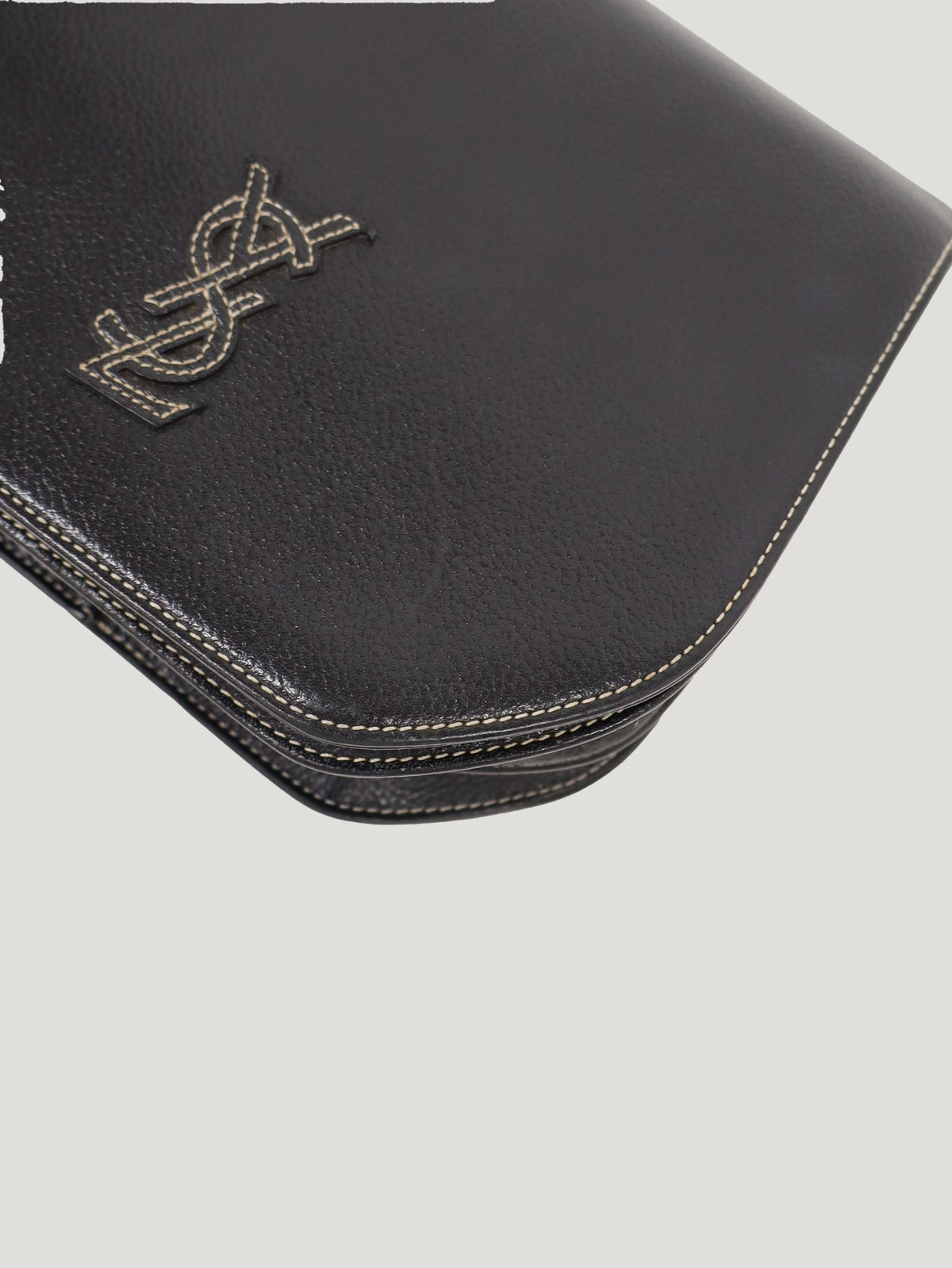 Logo-stitched shoulder bag
