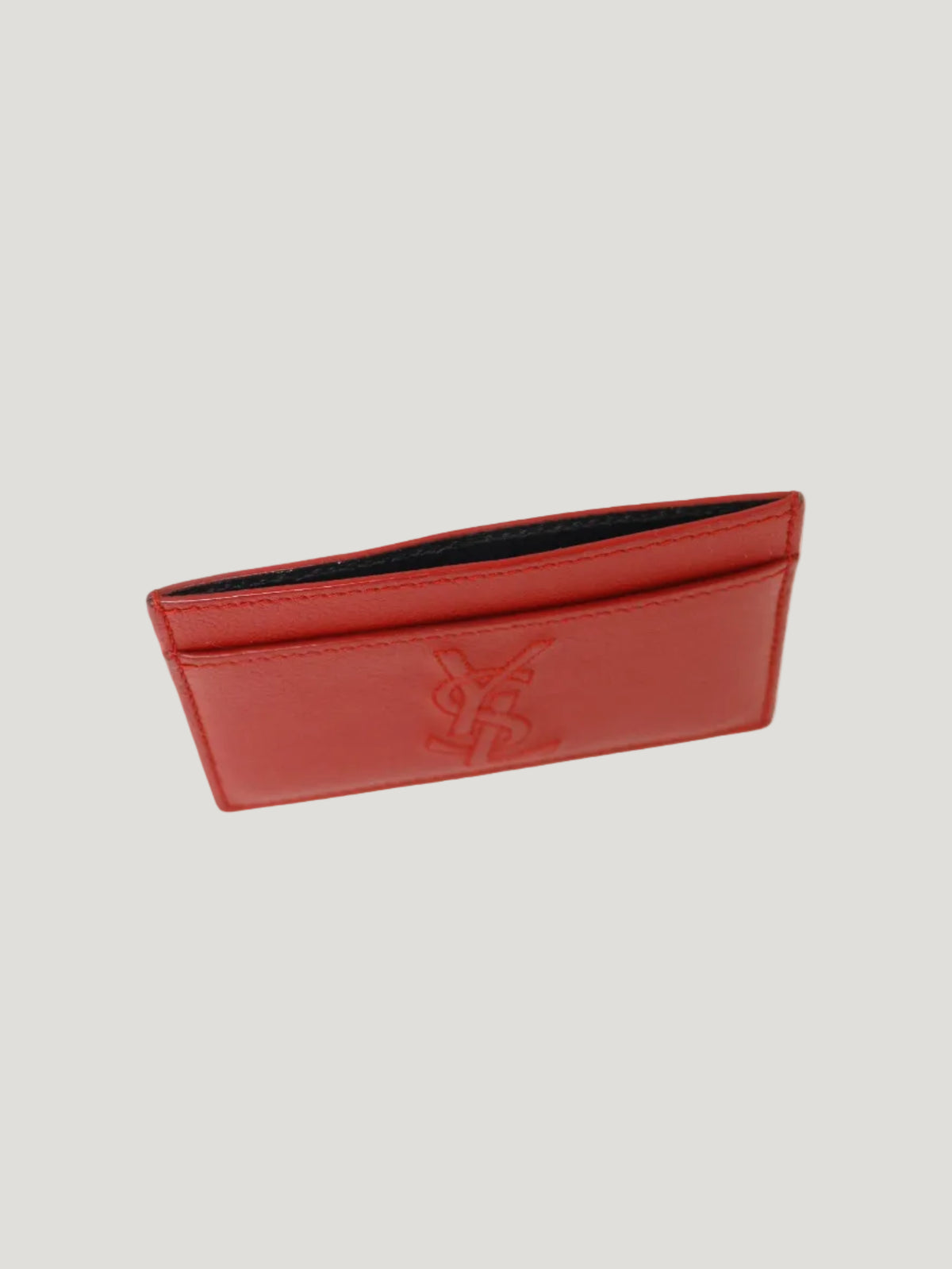 Logo Leather Card Case