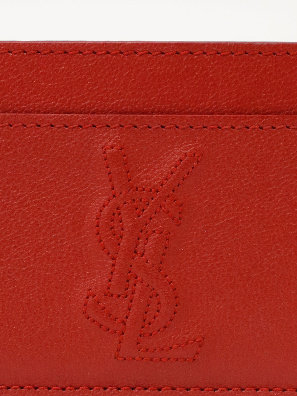 Logo Leather Card Case