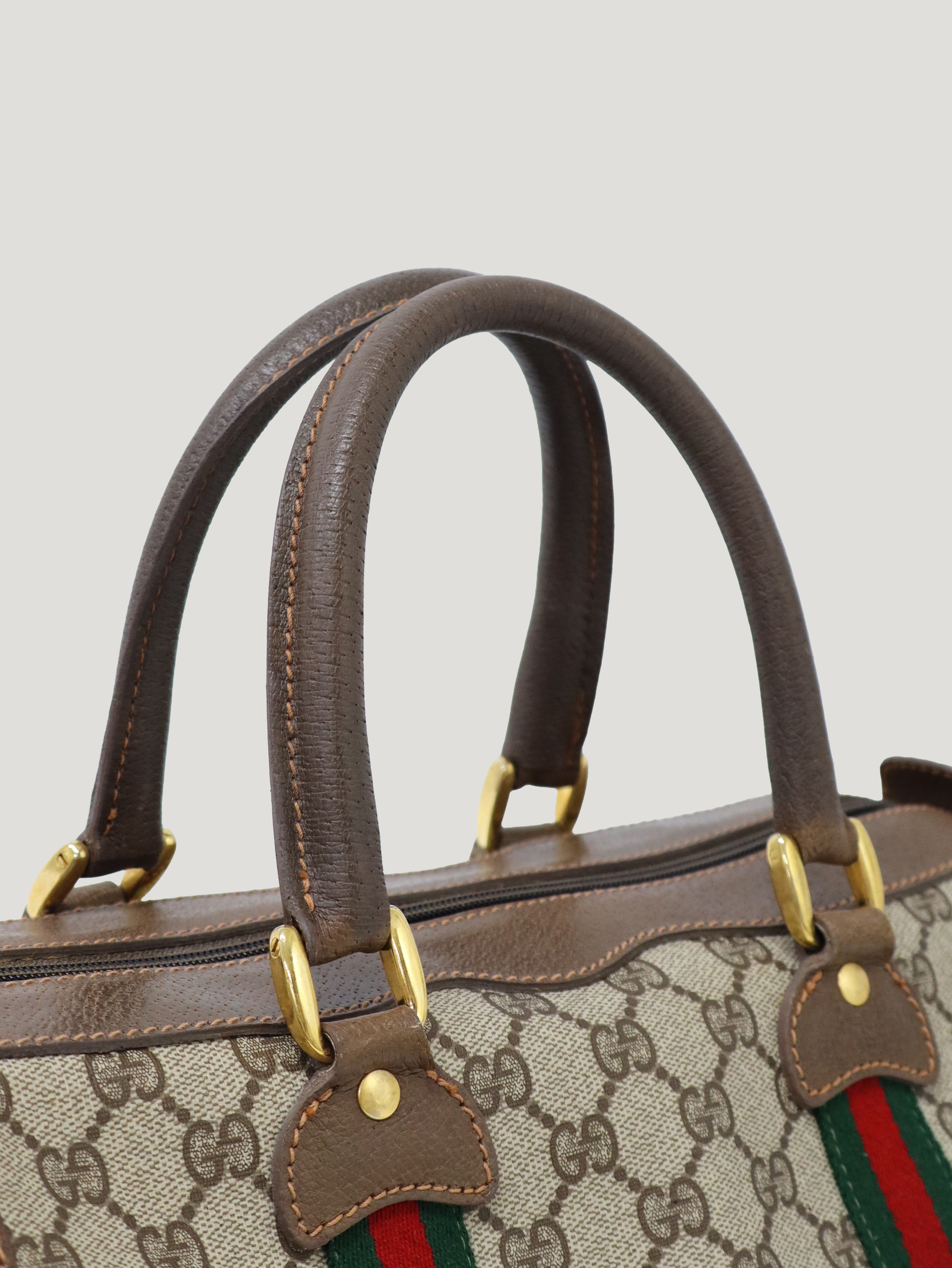 GUCCI GGキャンバス ボストンバッグ 美品 GGキャンバスボストンバッグ – Hedy