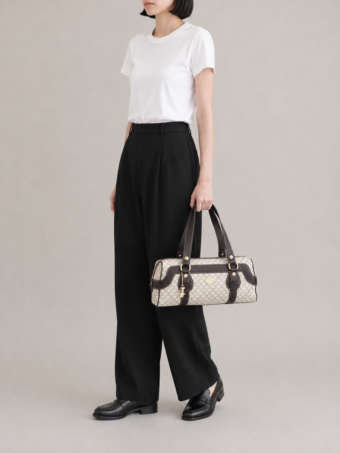 Macadam Blason Metal Fittings Handbag