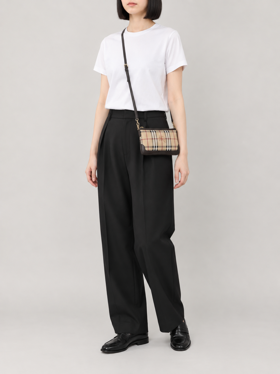 チェック柄ショルダーバッグ