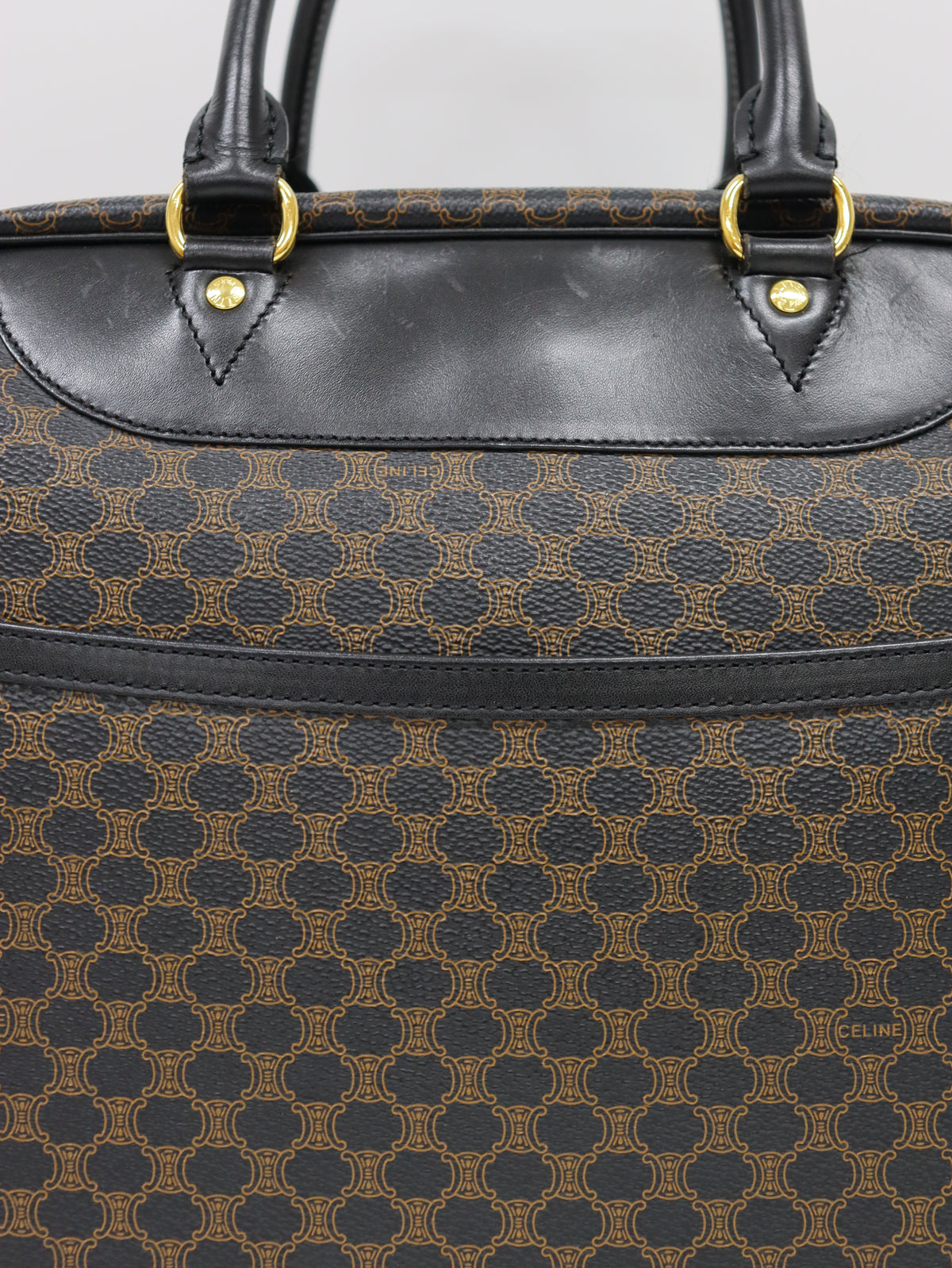 Macadam Pattern Boston Bag