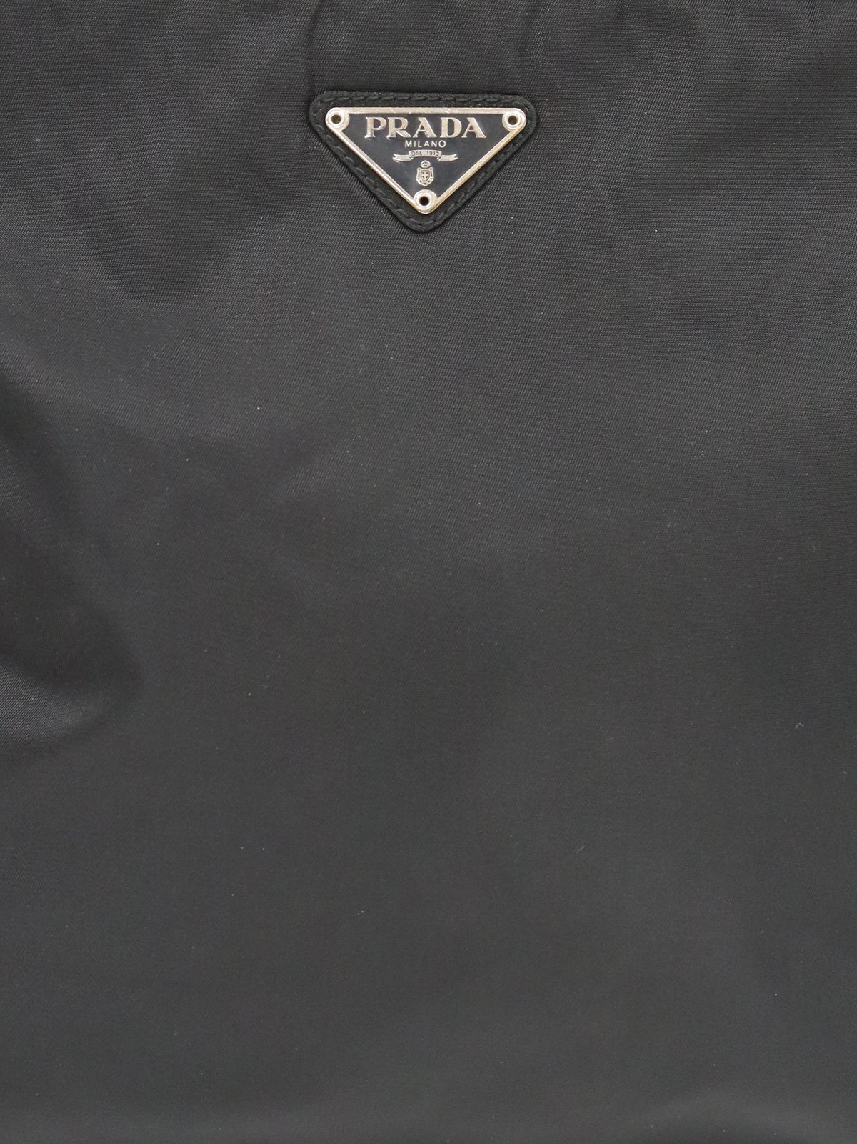 Triangle Logo Hardware Nylon Tote Bag
