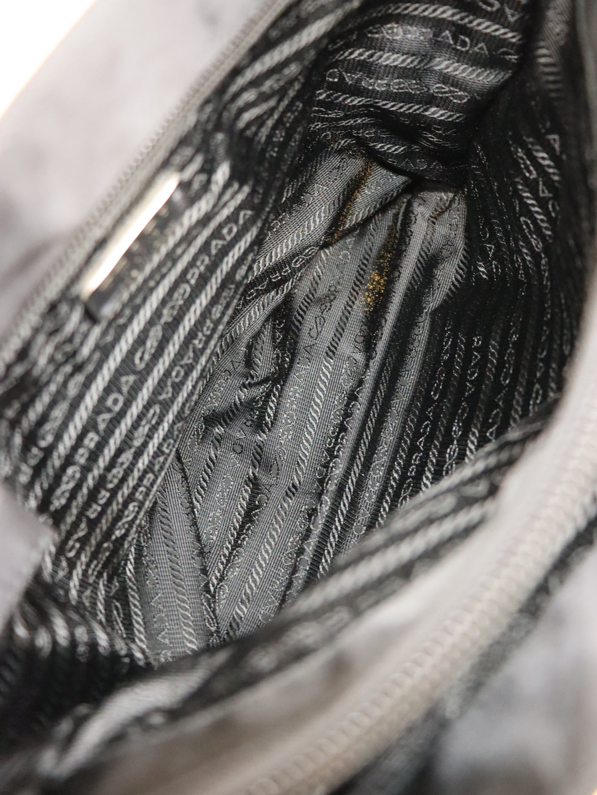 Triangle Logo Hardware Nylon Tote Bag