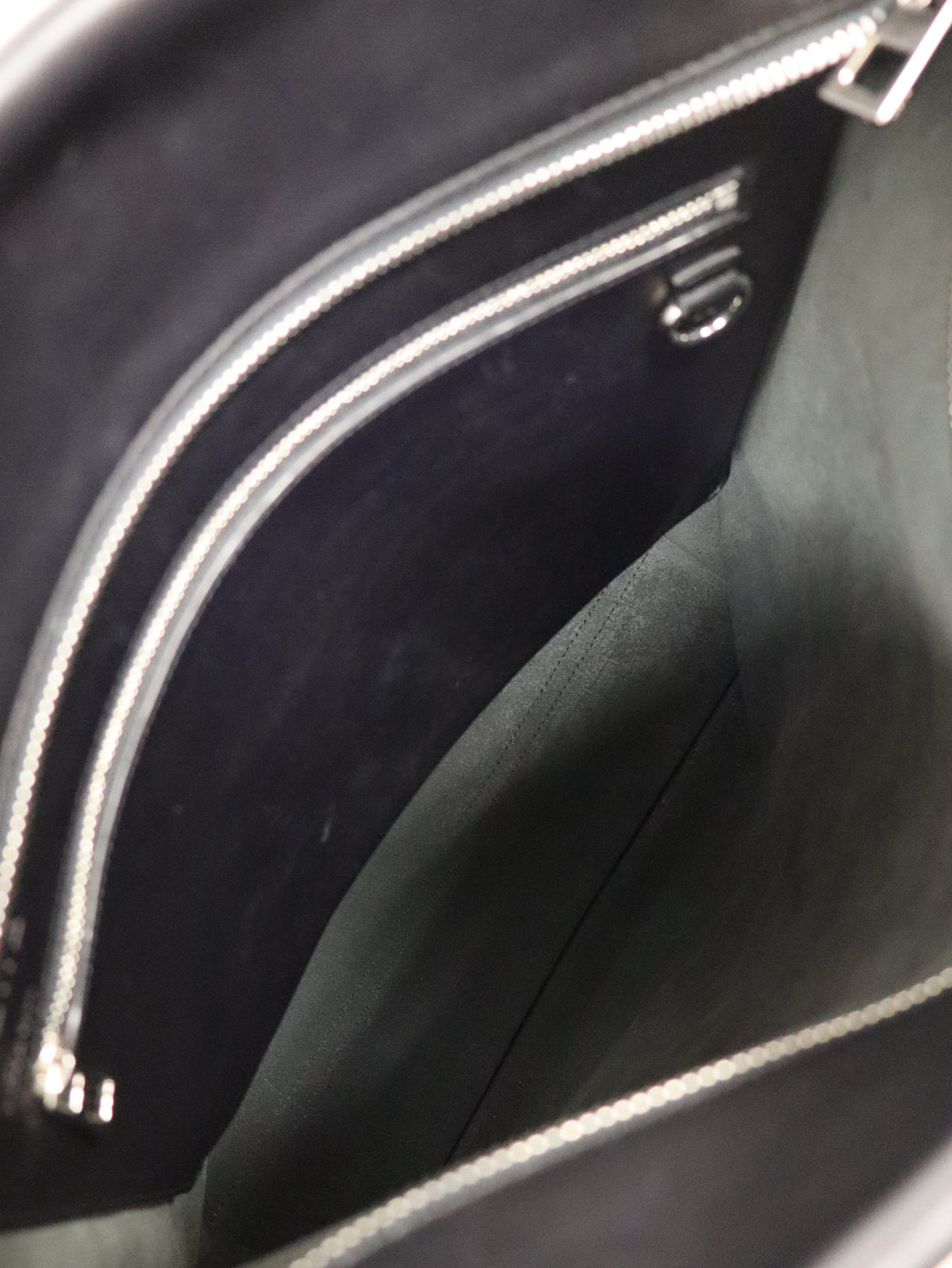 Anagram leather tote bag