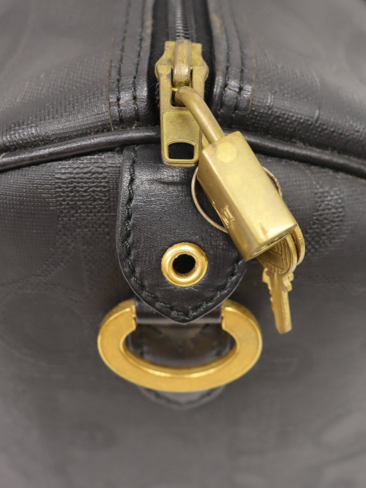 トロッター柄ボストンバッグ　
