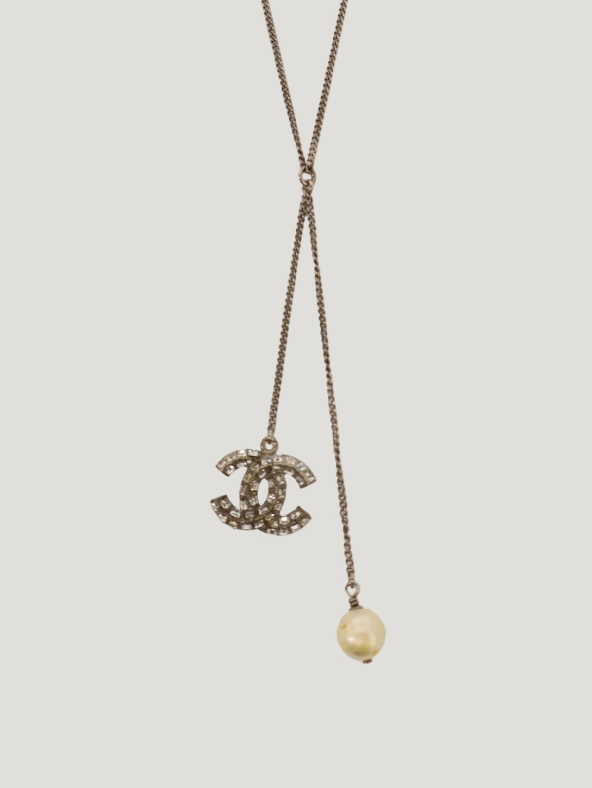 COCO Rhinestone Pearl Necklace
