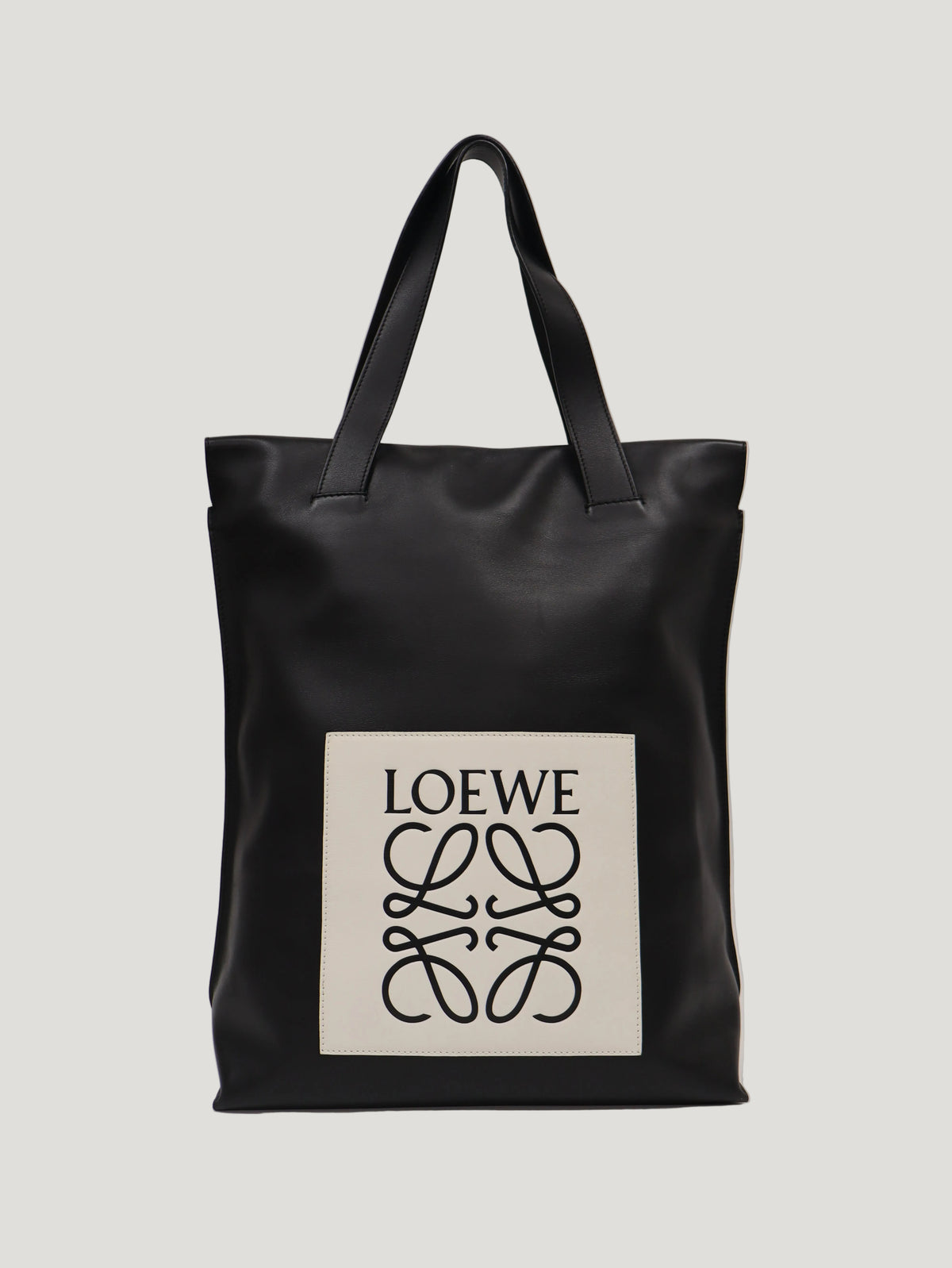 Anagram leather tote bag