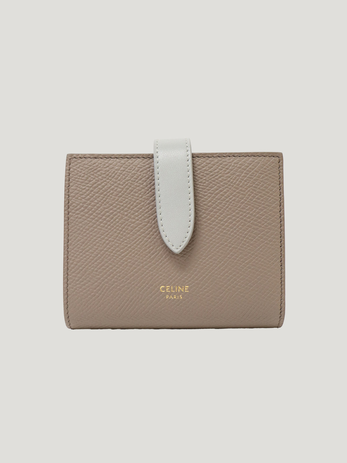 Logo Leather Compact Wallet