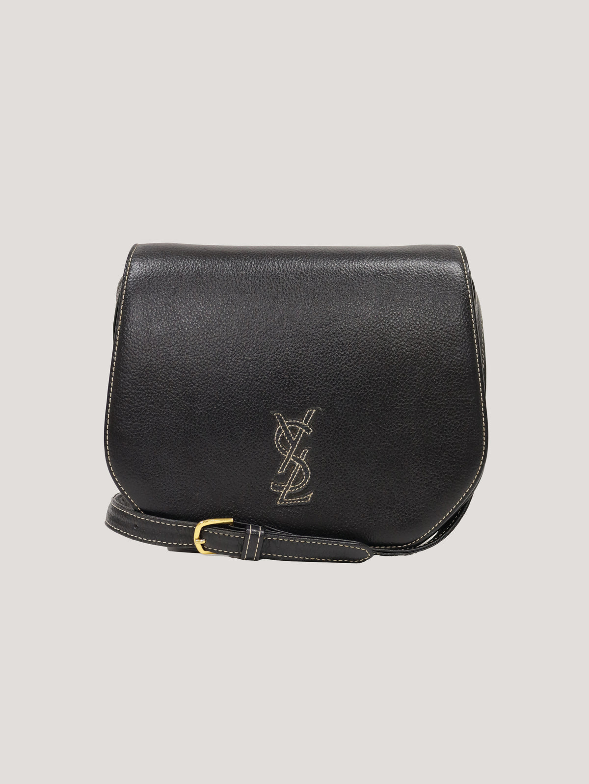 Logo-stitched shoulder bag