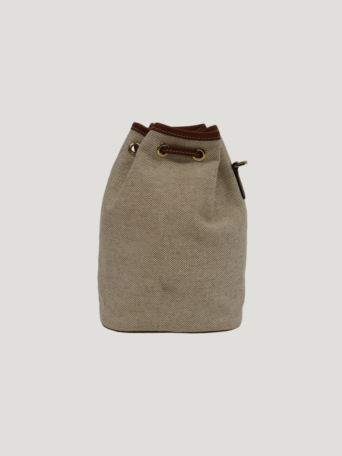 Triangle Logo Canvas Drawstring Pouch