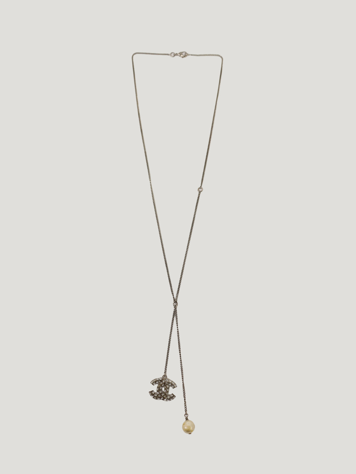 COCO Rhinestone Pearl Necklace