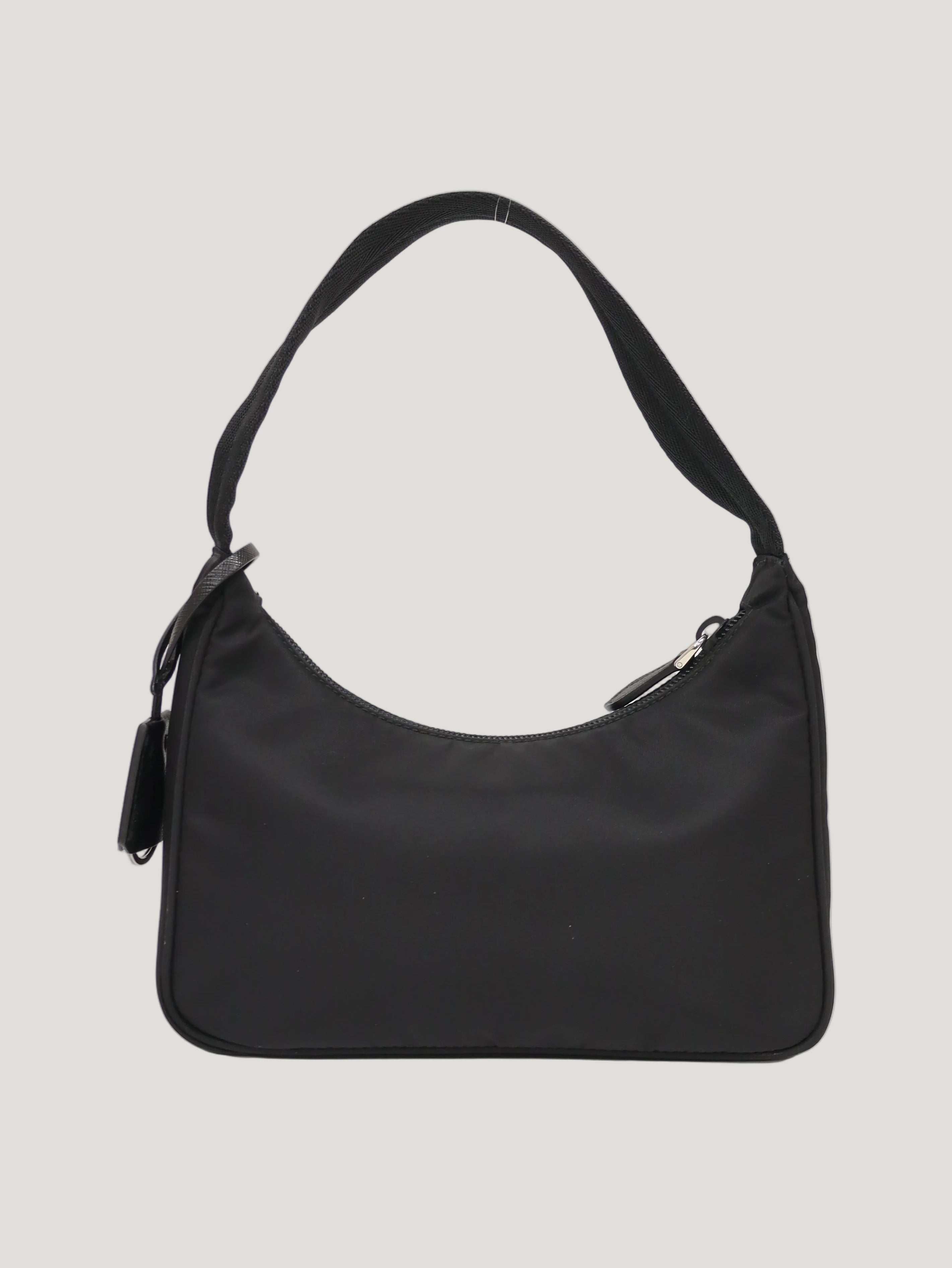 Re-Edition 2002 Triangle Logo Nylon Handbag – Hedy