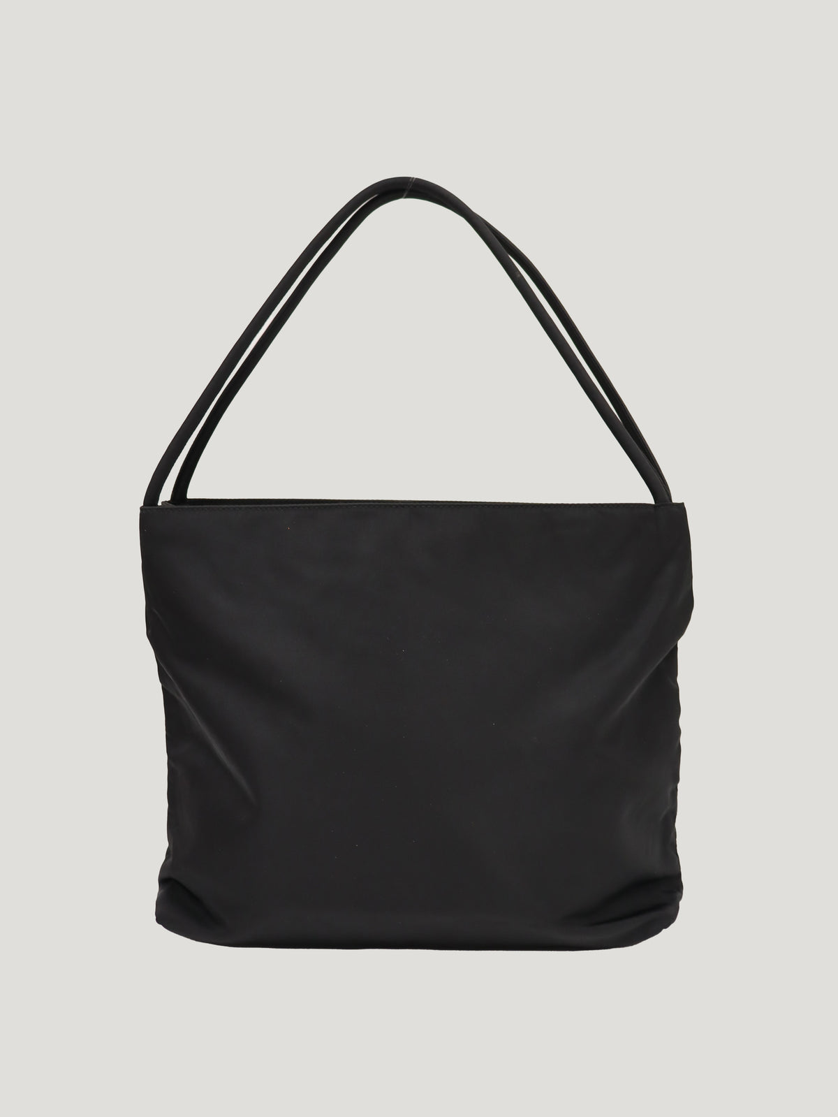Triangle Logo Hardware Nylon Tote Bag