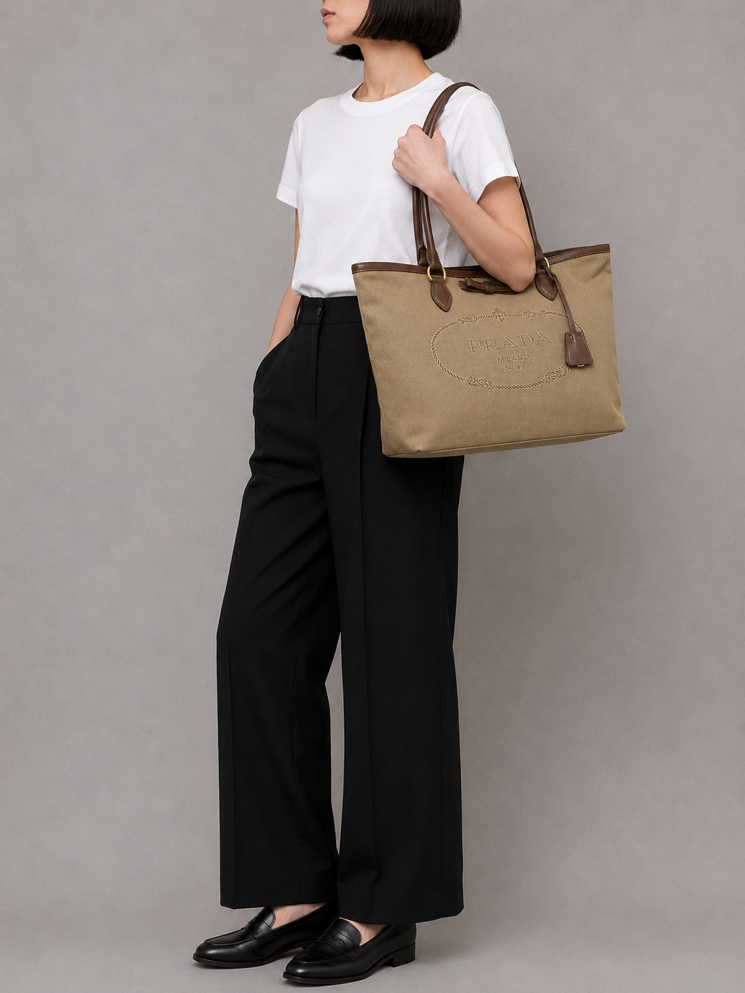 Logo Jacquard Tote Bag