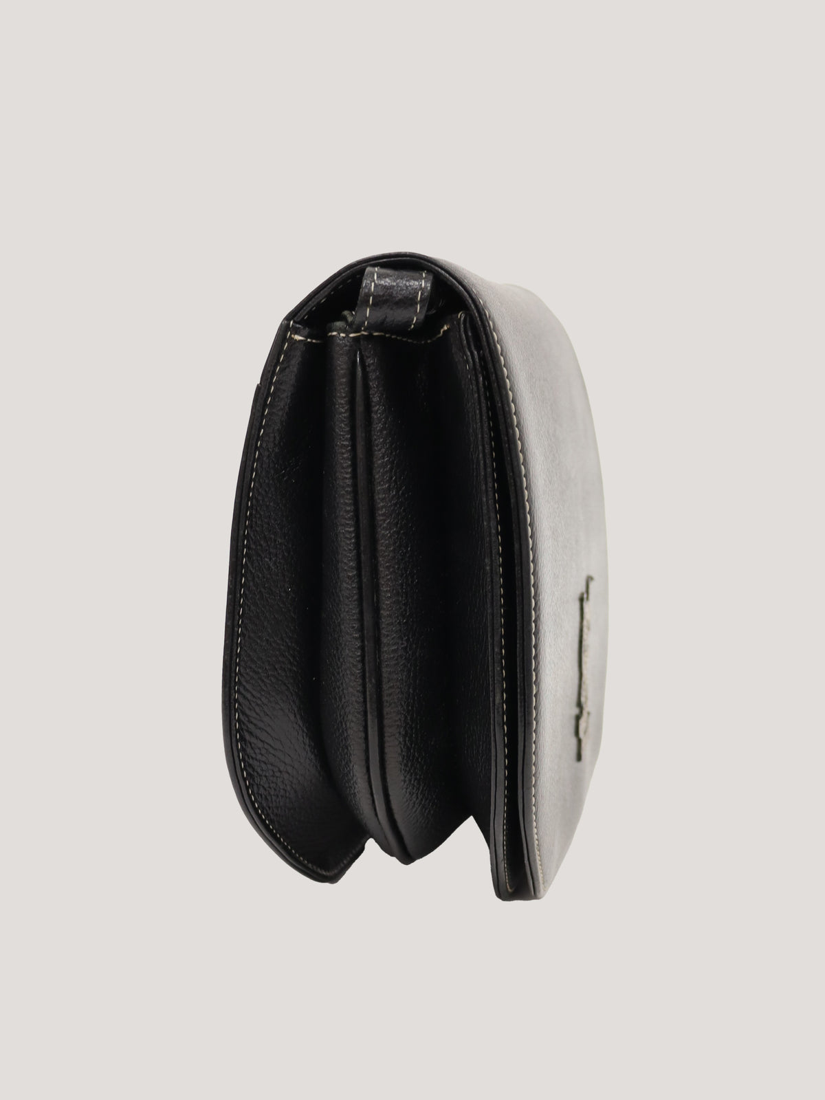 Logo-stitched shoulder bag