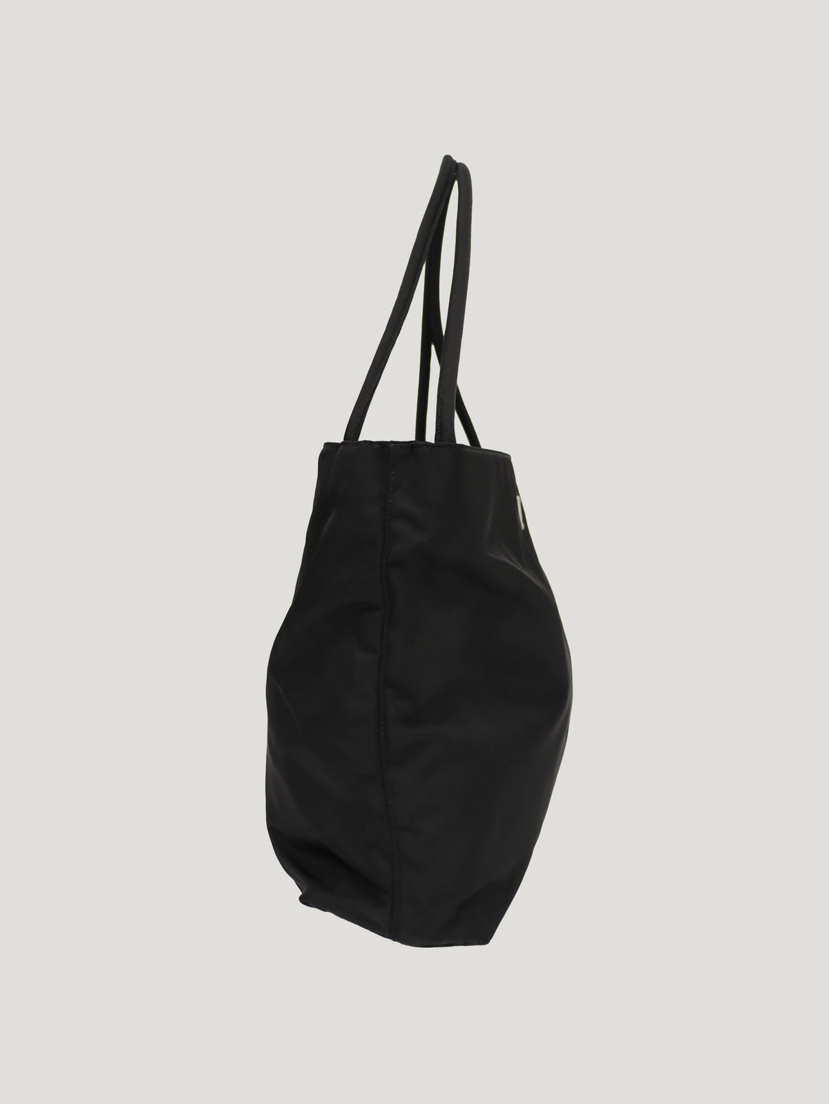 Triangle Logo Hardware Nylon Tote Bag