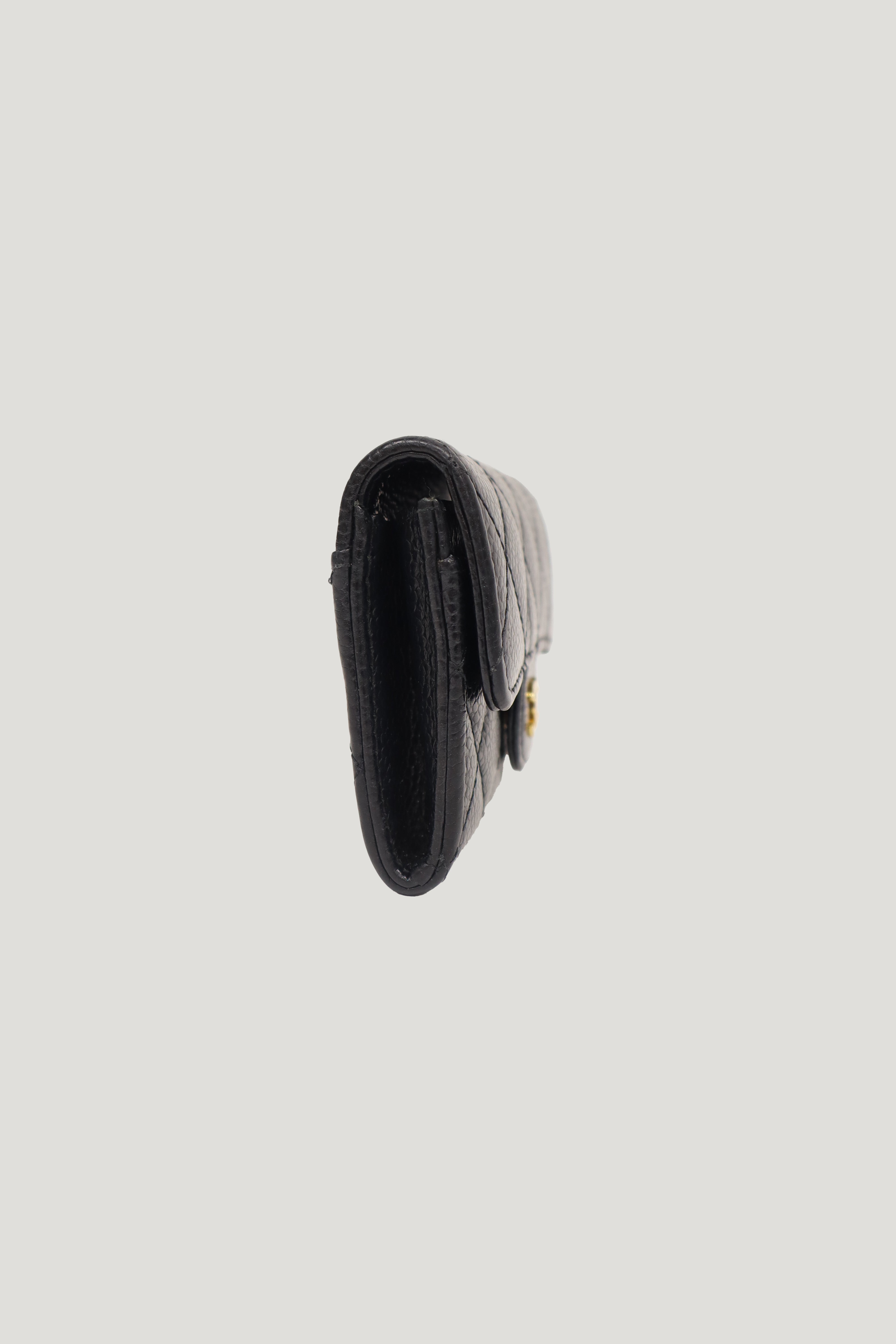 Matelassé Caviar Skin Card Case