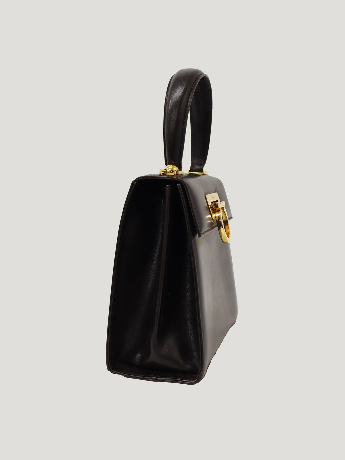 Gancini Leather 2-Way Bag