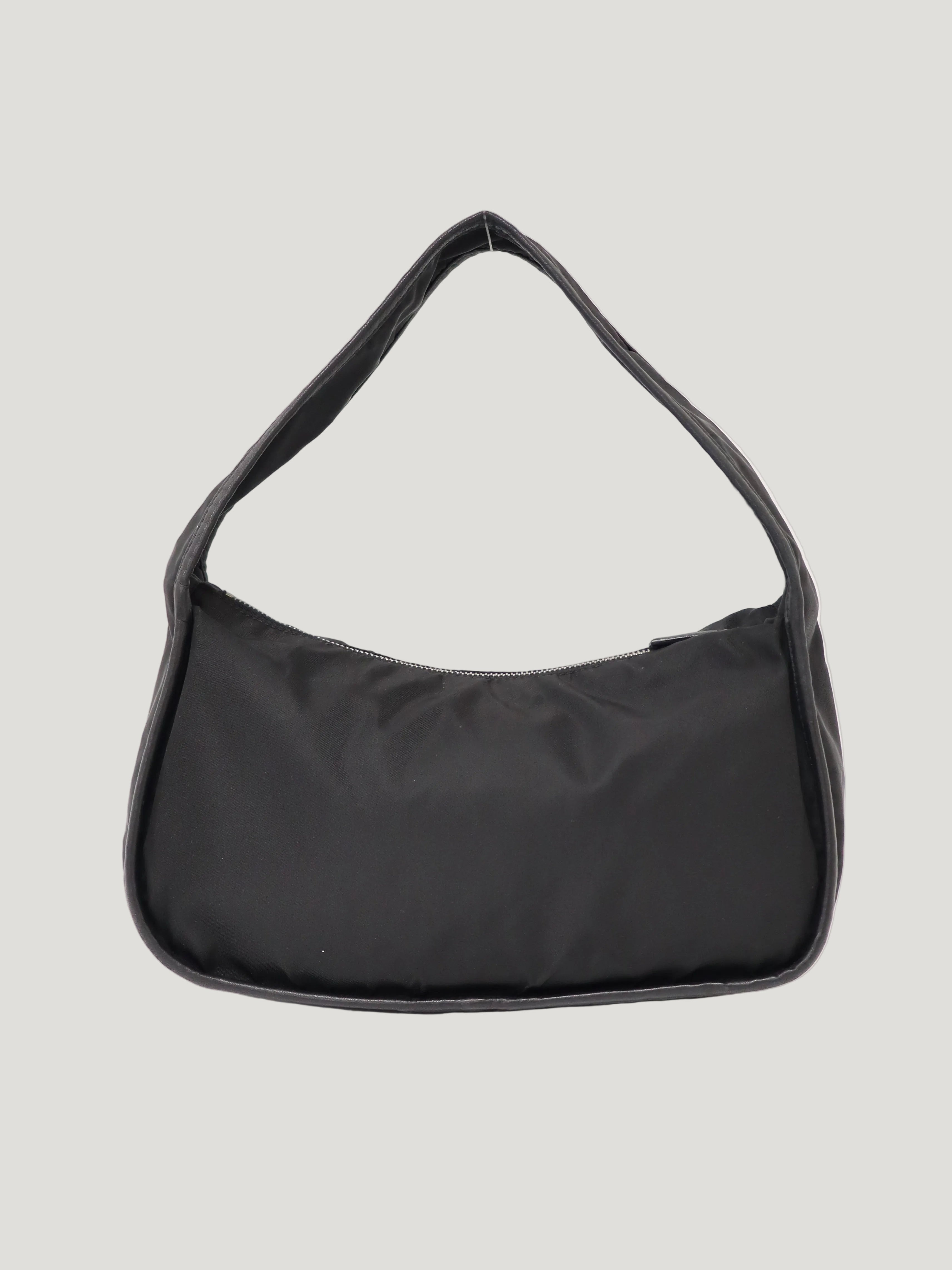 三角ロゴ金具ナイロンハンドバッグ – Hedy