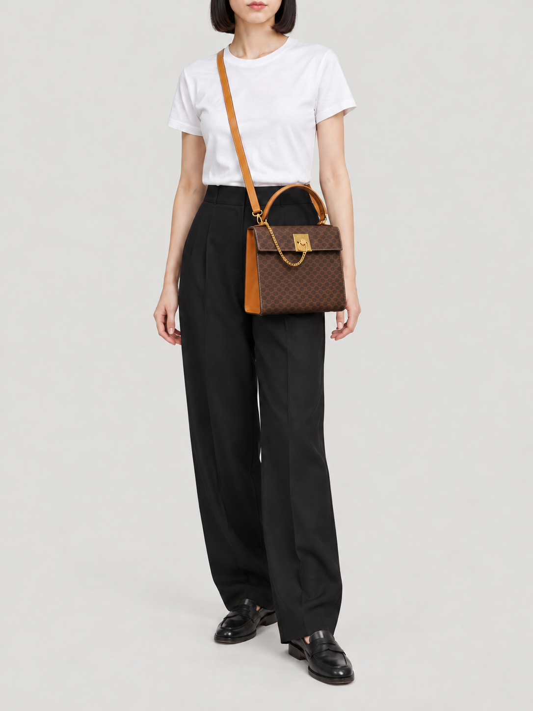 Macadam Gancini Hardware 2-Way Bag