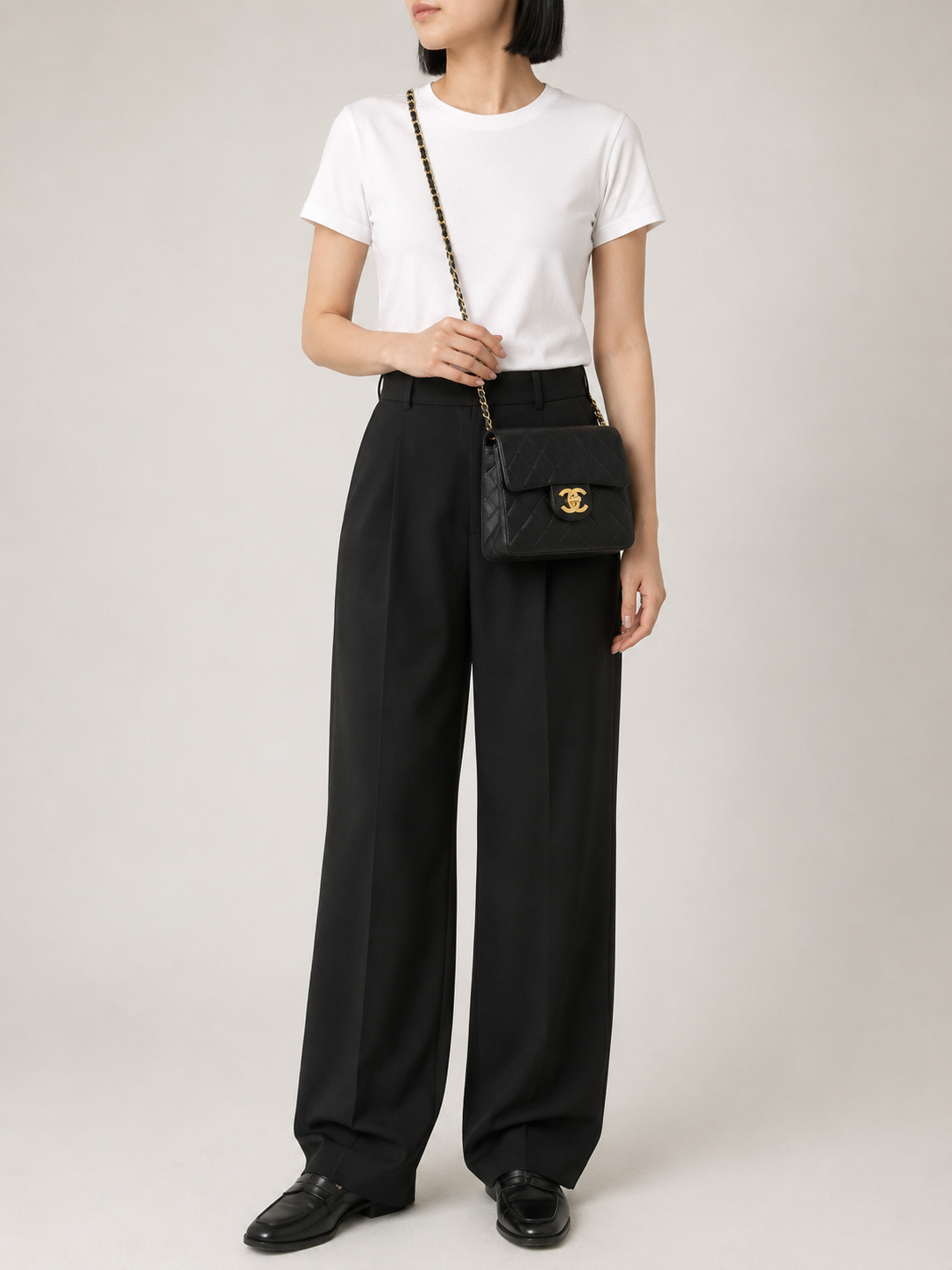 Mini Matelassé Turnlock Chain Shoulder Bag
