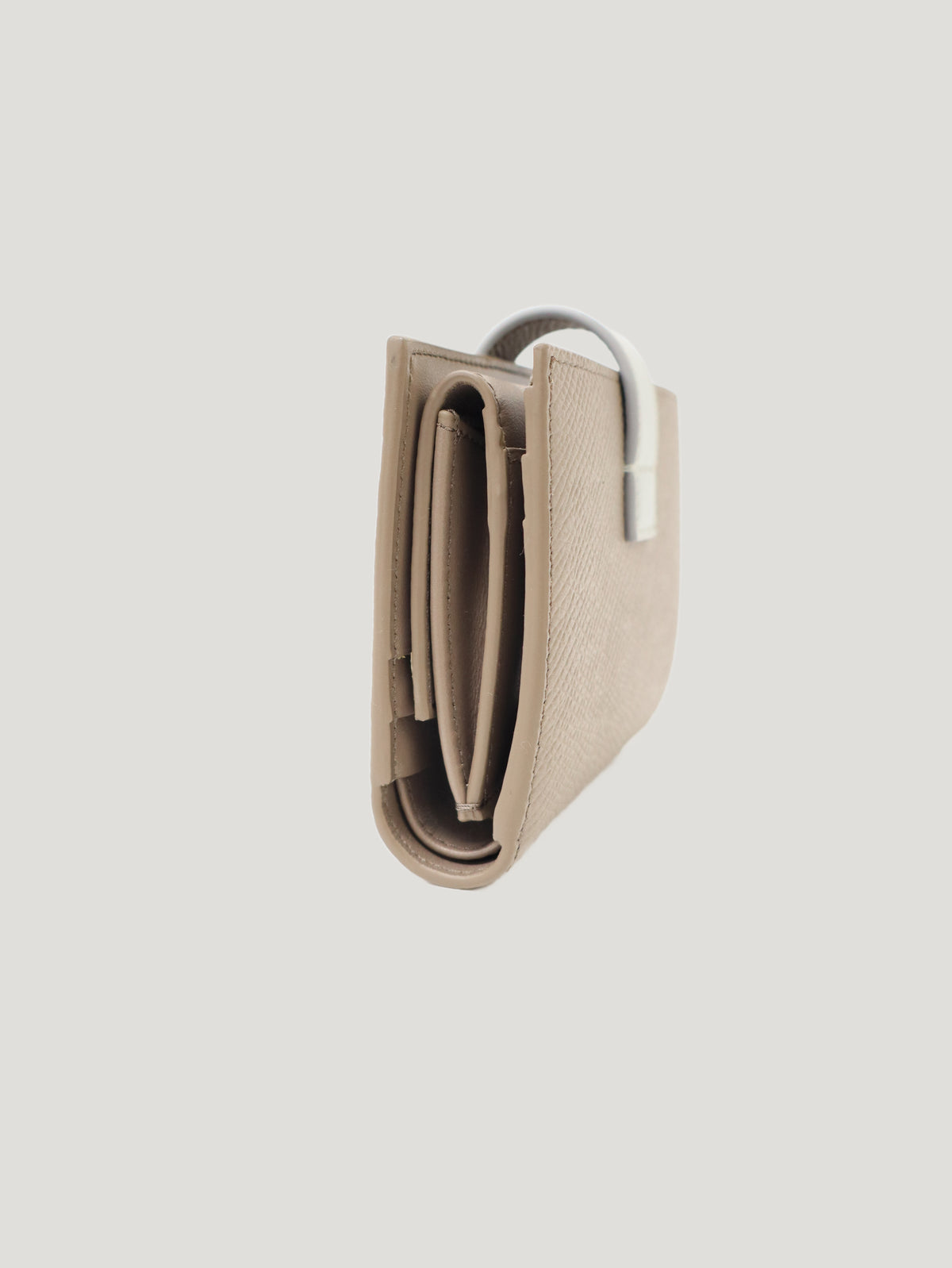 Logo Leather Compact Wallet