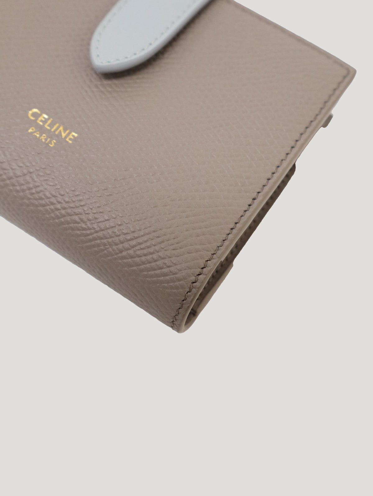 Logo Leather Compact Wallet