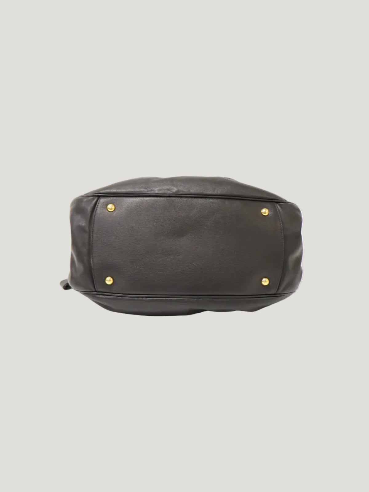 ロゴ金具レザー2Wayバッグ　