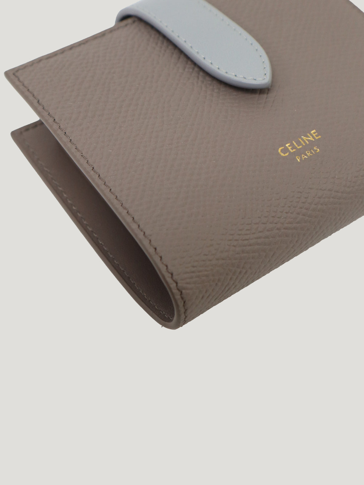 Logo Leather Compact Wallet