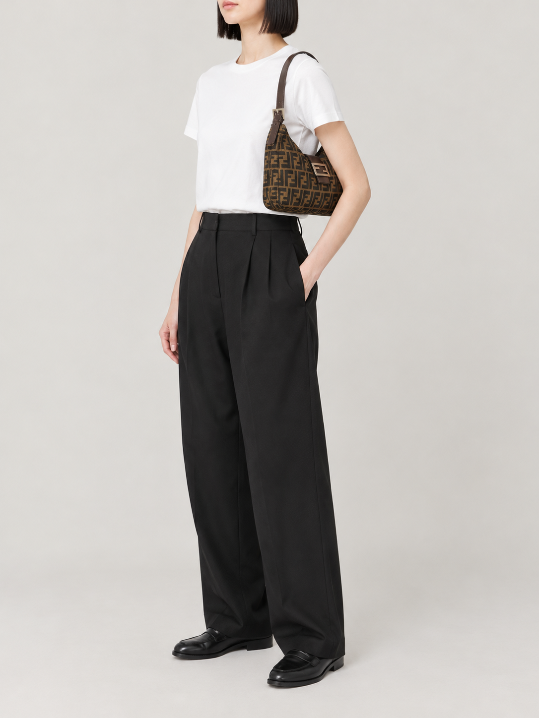 Zucca Pattern One-Shoulder Bag